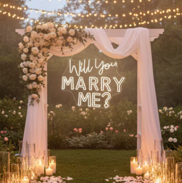 Will You Marry Me Neon Sign