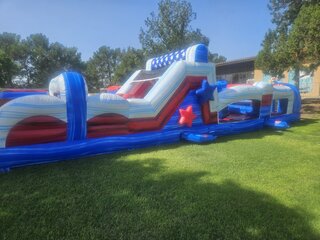 40 ft PATRIOTIC OBSTACLE COURSE