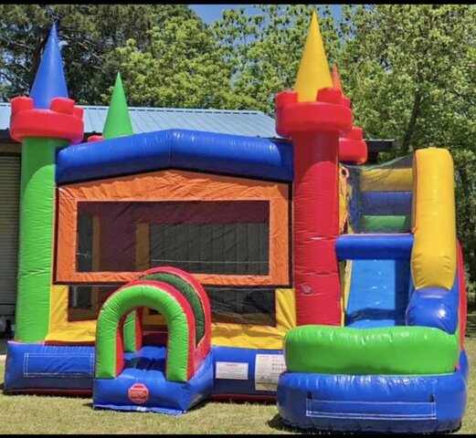 The Fun-nel water slide bounce house combo 