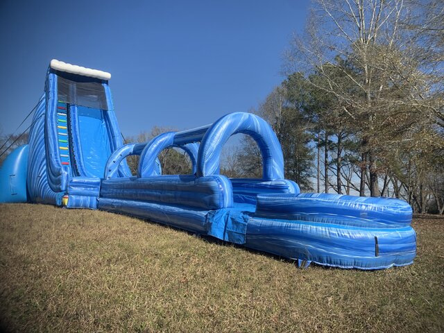 30 FT. Tsunami single lane waterslide with slip & slide and pool