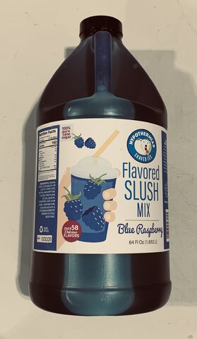 slushie  syrup blue raspberry 64 ounces 