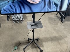 portable rolling tv stand