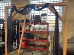 Navy blue wedding arch drape 29inx20feet