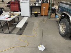 set of 4 balloon column stands 1-1/2-7 feet tall