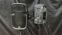 pa system with microphone 8inch speakers