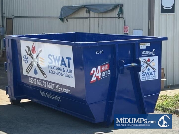 blue dumpster midlands dumpster services