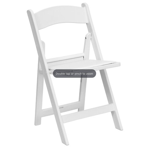 White Resin Folding Chair-NEW