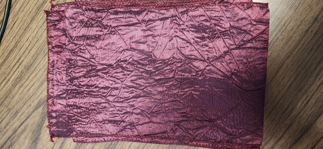 Chair Sash burgundy crush fabric