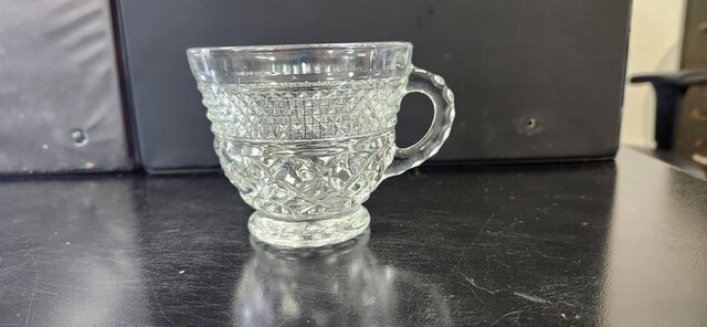 Punch cup cut glass