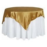 Tablecloth Gold Satin 60