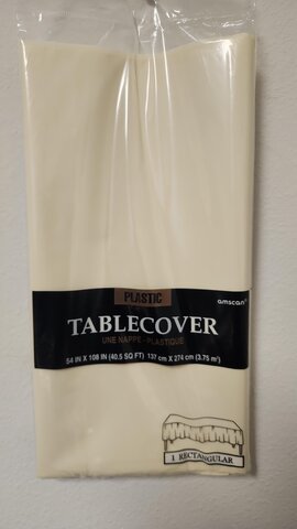 Tablecloth disposable Ivory rectangle