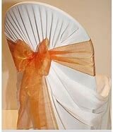 Chair Sash Orange organza