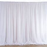 Drape white sheer 10' W x8' T