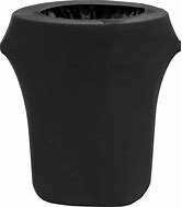 Trash Can spandex cover black 32 gal