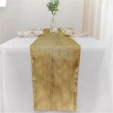 Table runner, gold crush