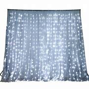 Backdrop lighted curtain