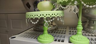 Cake plateau lime green 10