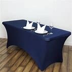Tablecloth 6' banquet spandex navy