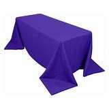 tablecloth 90'x132' purple poly