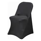 Chaircover, Folding  Black spandex 