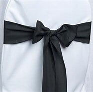 Chair Sash Black poly