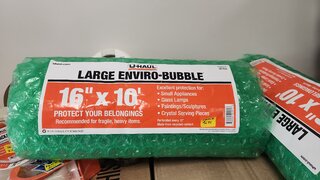 U haul Large enviro-bubble roll