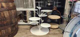 Cupcake/Pastry stand/tree white metal tiered