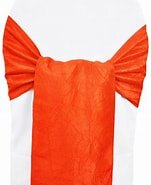 Chair Sash orange iridescent crush