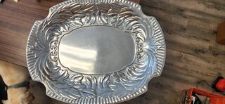 Tray, Silver ornate