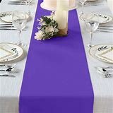 Table runner purple poly