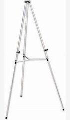 Easel silver aluminum adjustable 