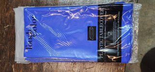 Tablecloth rectangle cobalt blue disposable plastic