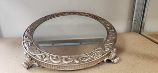 Cake Stand Antique mirrored 12