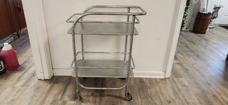 Bar cart stainless