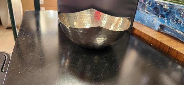 Bowl, Stainless Hammered small