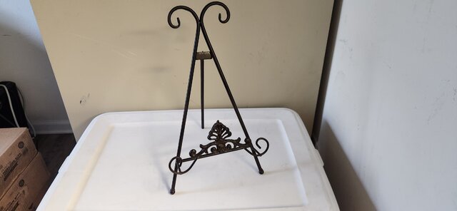 easel small brown tabletop 15