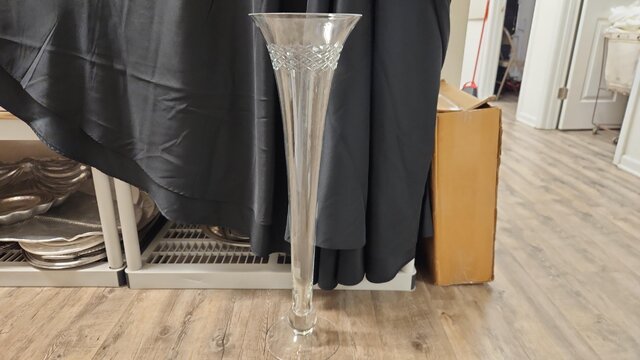 Vase glass trump 31.5