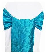 Chair Sash Turquoise crush fabric