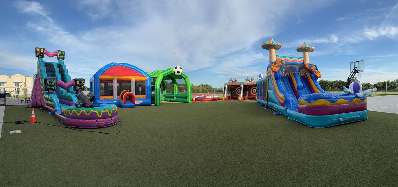 Wide variety of Millers Jump Time inflatables available across Central Florida