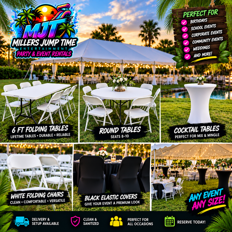 Tables & Chairs for Osceola County Florida events