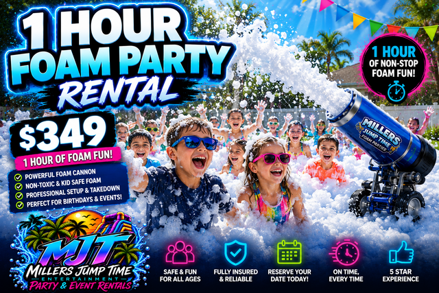 Foam Party Rentals 1 Hour
