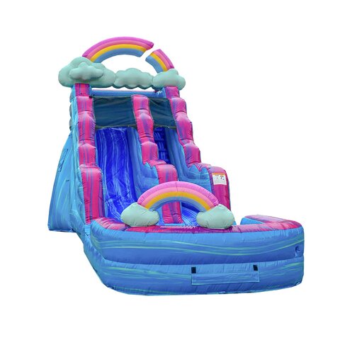 15ft Rainbow Rush Water Slide Rental