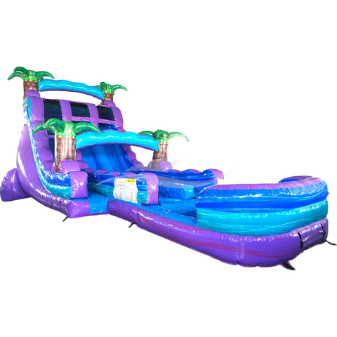 20' Tropical Magenta Dual Lane Water Slide (2025)