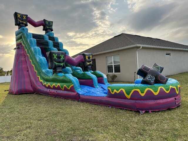 22ft Game Changer Waterslide Rental