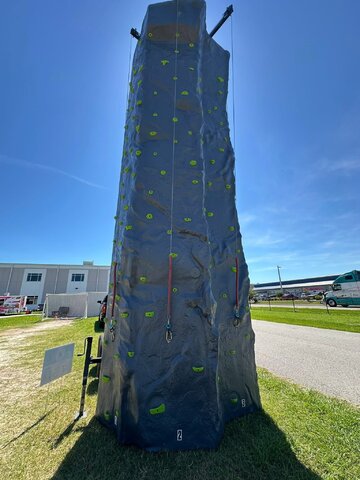 Rock climbing wall rental