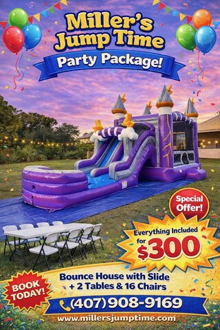 Bounce House With Slide Package