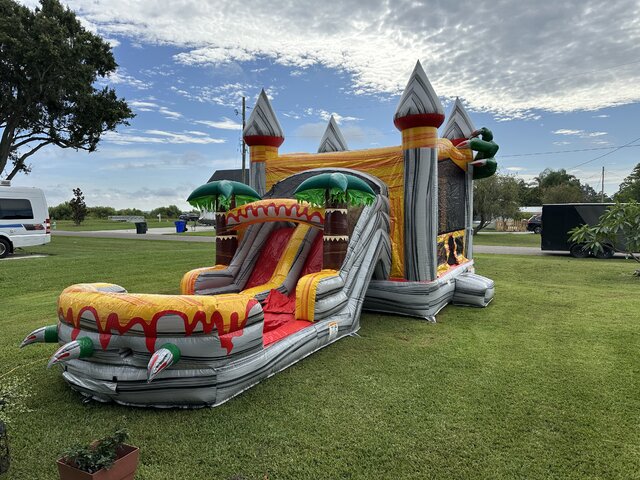 Dino Bounce House with Slide