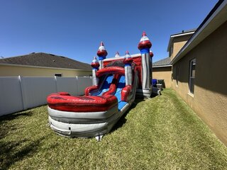 All-American Bounce House with Slide