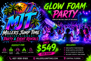 2 Hour Glow in the Dark Foam Party 