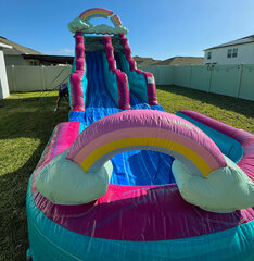 15' Rainbow Rush Water Slide